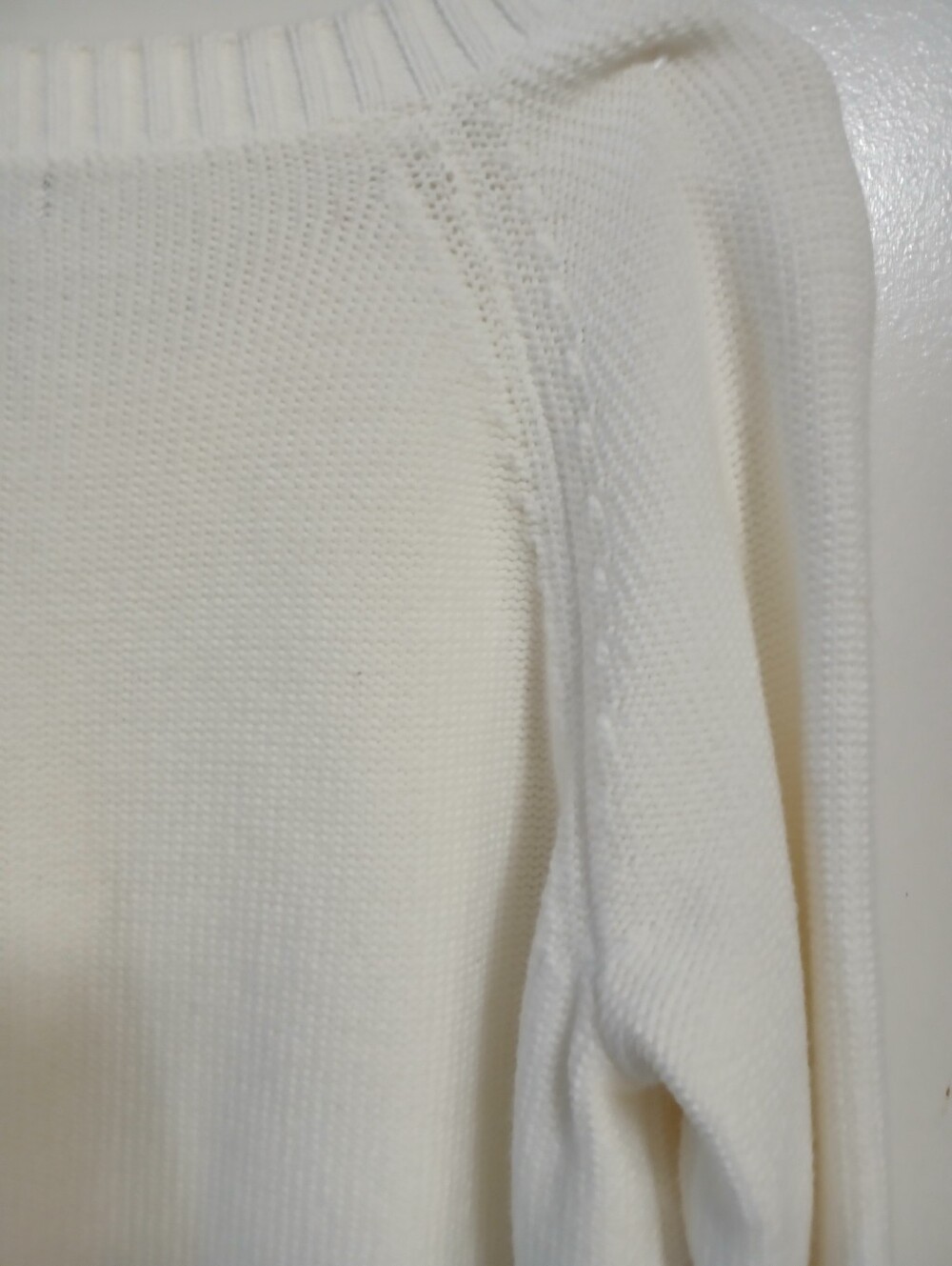 Gap Womens Scoop Neck Knit Sweater XL Off-White
